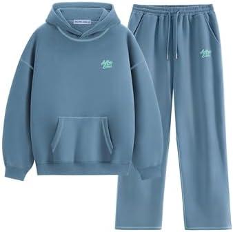 Aelfric Eden Womens Sweatsuits 2 Piece Set Oversized Fleece Hoodie and Sweatpants Track Suits Sweat Matching Lounge Pants, XL