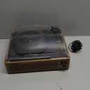 Record Player for Vinyl with 2 Build-in Speakers LP Vinyl Players Belt-Driven Vintage Turntables 3 Speed 3 Size, Wireless Bluetooth Playback, AUX-in,RCA Out, Headphone, Auto Stop Wood