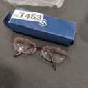 3.0x Reading Glasses – Red Metal Frame