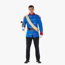 Morph Prince Charming Costume for Men – Royal Jacket, Sash & Belt – Adult Prince Outfit for Halloween, Parties & Events, M