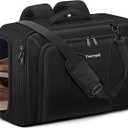 Vancropak Convertible Carry on Garment Bag with Backpack Straps, Airline Approved Travel Garment Duffel Bag with Shoe Compartment, Wrinkle Free Suit Carrier Business Suitcase For 15.6" Laptop, Black