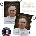 In Loving Memory Pope Francis Picture Garden Memorabilia Flag Church Remembrance Decor Wall Art Tapestry Quote Memorial Decoration Christian Religious Poster Vatican Catholic Gift Made In USA