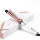 Curling Iron 1-Inch Ceramic BLUSHMARKS LED Temperature Lights Heat-Resistant Stand Cool Tip 360 Swivel Cord