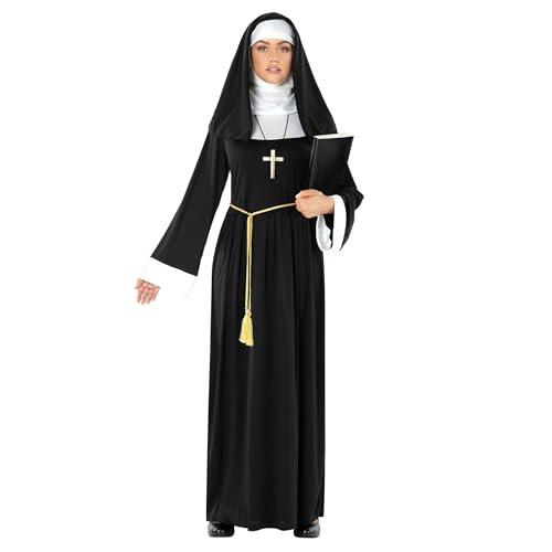 Morph Nun Costume for Women, Adult Nun Outfit with Habit, Plus Size Nun Attire, Religious Costume for Women, SizeLarge