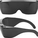 Cover-Ups Black Fit Over Sunglasses - Wrap Around Sunglasses - People Who Wear Prescription Glasses in the Sun