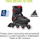 Rollerblade Maxxum Xt Skates, Color: Black/Red, Size 8