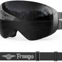 Silkycasters Ski Goggles PRO, Interchangeable Lens 100% UV400 Protection, Unisex Snow Goggles for Men & Women