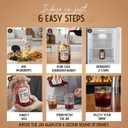 Sangria Cocktail Infusion Kit Mason Jar Alcohol Infuser with Dehydrated Dried Fruits and Herb Alcohol Infusion Kit for Drink Mixes, Serves 8-16 Drinks, Birthday Gifts for Women and Men (EXP 11/24/27)