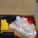 Electric Car Jack 5 Ton 12V Hydraulic Jack Lift (Lifting Range: 6.1~17.7 inch) with Led Light for SUV Sedan Truck Change Tires (Yellow)