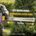 Hedge Trimmer Compatible for Dewalt 20V 60V Battery (NO Battery) | Cordless Electric Hedge Trimmer with 1600RPM Brushless Motor, 22'' Dual-Action Blade with 3/5'' Cutting Capacity