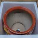 Sungmor Ceramic Hand Painted Succulent Flower Pots, 9 Inch Large Pottery Pots for Indoor Outdoor Plants, Decorative Ceramic Vase for Flower Arrangement Home Decor, Vintage Centerpieces Flowerpot (Red & Daisy (Dia.: 9inch & H: 8inch))