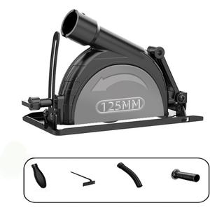 Angle Grinder Stand with 1.65-Inch Bore & Cutter Adapter Bracket - Adjustable Conversion Kit for 4-1/2" Grinders for Secure Metal & Wood Cutting(Check Compatibility)