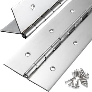 2 Pcs Heavy Duty Piano Hinge 36 Inch x 3 Inch Width, True 0.060'' Thick Stainless Steel Piano Hinge for Heavy Duty Cabinet, Door, Toolbox, Wooden Box, Metal Plate, Furniture, Industrial Project