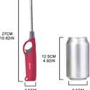 3 Pack Multipurpose Windproof Lighter Refillable with Visible Fuel Tank (Butane Fuel Not Included)