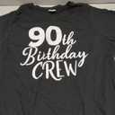 90th Birthday Crew 90 Years Old Group Matching Party T-Shirt, 3 pack, XL