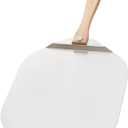 Chef Pomodoro Pizza Peel 16 inch, Pizza Spatula with Foldabe Wood Handle for Easy Storage, Pizza Accessory for Homemade Pizza, 16 X 14 Inch