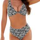 Blooming Jelly Womens High Waisted Bikini Sets Cheeky Two Piece Swimsuit High Cut Bathing Suit Sexy Swim Suits 2026, Medium
