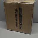 GREENSTELL Small Vanity Stool Chair with Storage and Folding Back, 13.4" x 15" x 30" Square Faux Fur Soft Ottoman, 4 Metal Legs with Anti-Slip Feet, Furry Padded Seat for Makeup, Bedroom, White