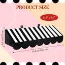 Tallew 8 Pcs 3D Circus Awning Wall Decoration Carnival Stripes Awning Circus Tent Carnival Theme Party Decor for Party Classroom Decorations(Black and White)