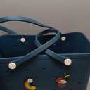 Baonat Beach Bag Rubber Tote Bag - Waterproof Travel Bag for Women Washable Tote Bag Handbag for Sports Beach Market Pool (X-Large, Darkgreen)