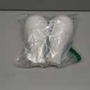 2 Pack Composite Plastics Flower Vase, Unbreakable Ceramic Look Vase for Home Decor Centerpieces, Arranging Bouquets (White)