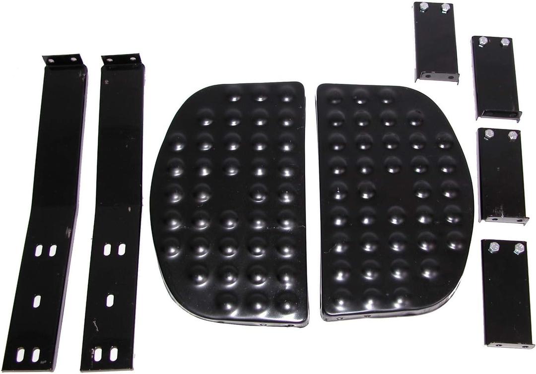 OMIX Rugged Ridge 12025.34 Black Side Step Kit - Pair