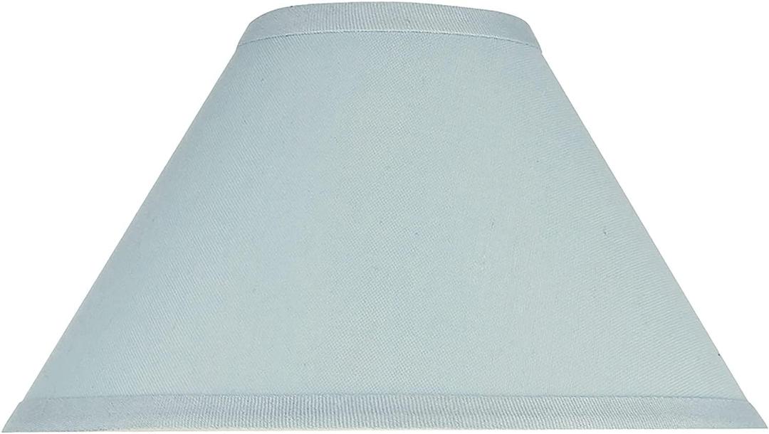 Aspen Creative 58702A Empire Uno Lamp Shade in Powder Blue, 4" Top x 11" Bottom x 7" Slant Height, Slip UNO 33mm