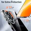 3 x for Samsung Galaxy S25 Ultra Case Clear [Military-Grade Protection] Anti-Scratch Hard Back Secure Grip & Soft Bumper Slim Anti-Yellow Phone Cases Women Men for Samsung Galaxy S25Ultra, Clear
