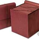Pendaflex Vertical Reinforced Daily 1-31 /31 Pocket Reinforced Expanding File, Letter Size, 1 Each (14004),Red Fiber