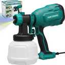 Paint Sprayer, 700W HVLP Spray Gun with 4 Nozzles & 3 Patterns, Paint Gun with Adjustable Spray Width, Paint Sprayers for Home Furniture, Cabinets, DIY Works, Garden Chairs etc.