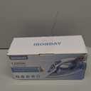 Steam Iron for Clothes Fast Heating, 1200W Iron with Non-Stick Ceramic Soleplate, Self-Cleaning, Burst of Steam, Spray Mist, 7.03oz Water Tank Ironing Clothes for Home, Blue