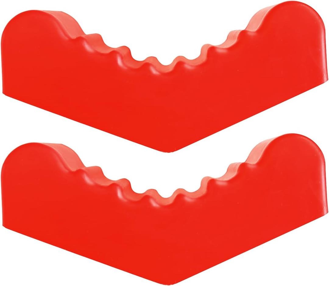 3Ton Car Jack Stand Rubber Pad Red Trolley Support Block Lifting Lift Frame Rail Pinch Protector Guard Anti-Slip Floor Cushion