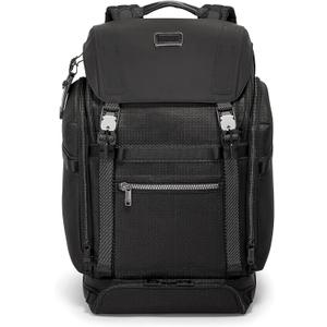 TUMI - Alpha Bravo Expedition Flap Backpack - Large Carry On Backpack - 21.0" X 12.5" X 7.5" - Fits up to 17" Laptop - Black