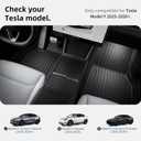 6 Pcs Liners for Tesla Model Y Juniper Accessories New 2025 2026(Not Fit Standard) All Weather Floor Mats Front Frunk Rear Trunk Mats Cargo Liner TPE Anti-Slip 5-Seater