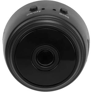 Mini Security Camera with Magnetic Back, HD 1080P Wireless Camera for Indoor & Outdoor Security, Small Nanny Cam for Pet, Baby, Home (Black)