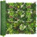 Artificial Plant Wall Panels: 60"120" UV-Anti Faux Grass Wall Backdrop Boxwood Ivy Fence Privacy Screen Fake Greenery Leaf Hedge for Outdoor,Indoor,Garden,Backyard and Home Decor