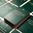 50 Strategic Wisdom Cards - Timeless Philosophy Deck for Leadership & Mastery - Premium High-Gloss Insight Deck for Executive Growth & Decision Making - Elegant Gift for Success (Dark Green)