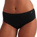 saalt Teen Brief Period Underwear - Leakproof Menstrual Underwear for Teen Girls - Full-Coverage Comfort ( Extra Large, Volcanic Black - Heavy Absorbency)