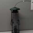 Squirrel Proof Bird Feeder,Metal Mesh Bird Feeders for Outdoors Hanging,Gravity Protection Squirrel Proof Wild Bird Feeders with Finch Cardinal Chickadee,3LB Large Capacity,Green