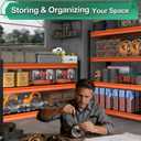 Storage Garage Shelving Units: 39.3" W x 17.7" D x 36" H, 3T-RD-39.3"Wx17.7"D