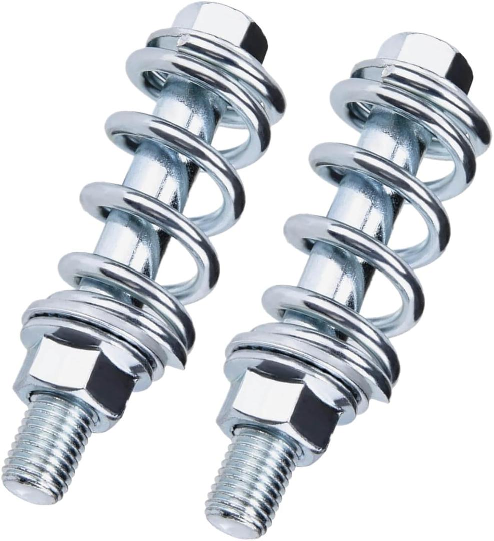 2Sets Car Exhaust Manifold Bolts Muffler Repair Kit,Steel M10x1.5 MM Exhaust Bolts and Nuts Flange Repair Kit with Springs for Exhaust Manifold Gasket Reduce Vibration Universal Car Accessories