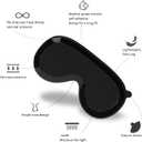 4 x Gentle No Pressure Sleep Mask | Innovational Design No Strap Sleep Eye Mask for Sleeping, Light Blocking Sleeping Mask Blindfold for Travel Yoga Nap, Side-Sleeper
