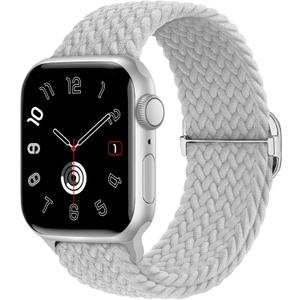 Braided Stretchy Band Compatible for Apple Watch Bands 40mm 41mm 42mm 38m 44mm 45mm 46mm 49mm Women Men, Elastic Nylon Solo Loop Sport Strap Wristband for iWatch Series 11 10 9 8 7 6 5 4 3 SE/Ultra 2