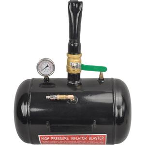 5 Gallon Air Tire Bead Seater 110 PSI Blaster Tool Seating Tire Inflator with Gauge by GESEXI - Car Truck ATV Tire Inflator Tank,Black