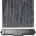 Upgraded Activated Carbon Cabin Air Filter & Filter Access Door Fits for Dodge Ram 1500 2500 3500 Dodge Avengers, caliber, Tour, Compass, Patriot, Chrysler 200,Replace#68318365AA, 68052292AA