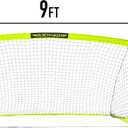 Franklin Sports Blackhawk Backyard Soccer Goal - Portable Pop Up Soccer Nets - Youth + Adult Folding Indoor + Outdoor Goals - 9' x 5.5', Optic Yellow
