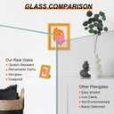 8x10 Picture Frame with Real Glass, Wooden cute 8 x 10 Photo Frame with Wavy Mat for Tabletop and Wall Hanging, Yellow, 1 Pack