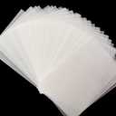 50PCS Heat Shrink Plastic Sheets, Shrink Film Sheets Blank Shrink Art Film Paper, Sanded Shrink Film Papers Shrinky Art Paper Crafts Set Creative Craft DIY Ornaments Keychains (7.9X5.7inch)