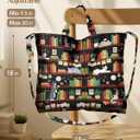 Canvas Crossbody Tote Bag for Women  Cute Large Shoulder Bags with Zipper Buckle Interior Pocket for Work, Travel