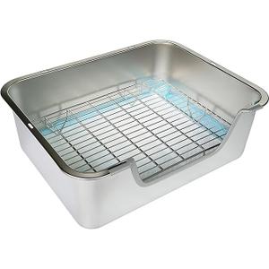 Sorstrem Stainless Steel Sifting Litter Box for Rabbit (M)